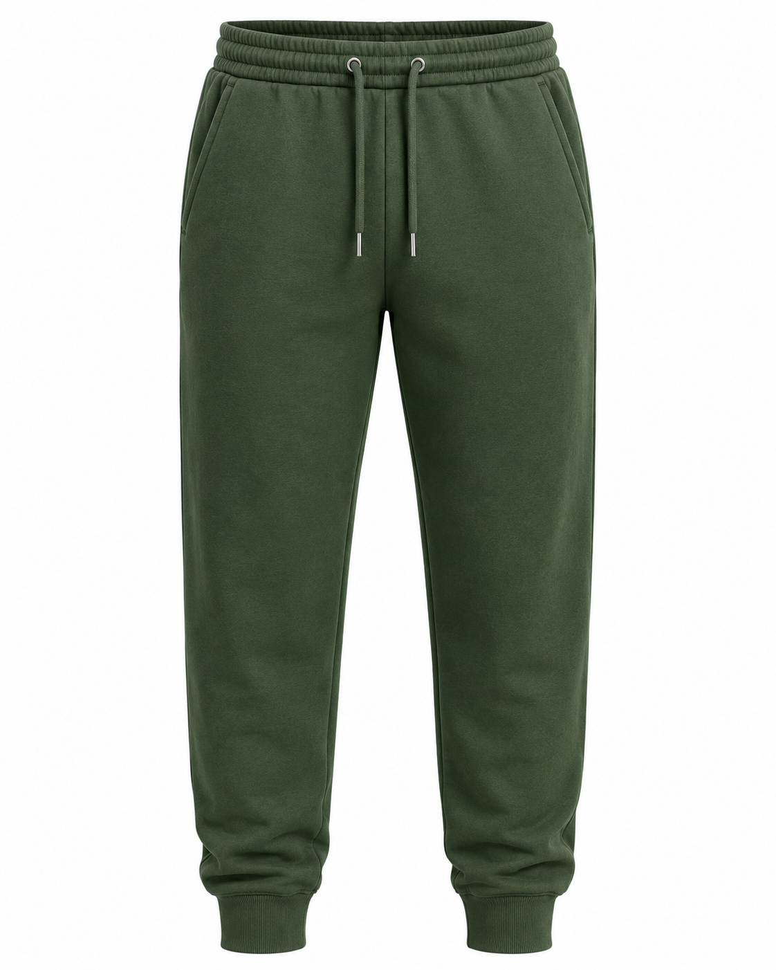 Premium Unisex Fleece Joggers – Forest Green
