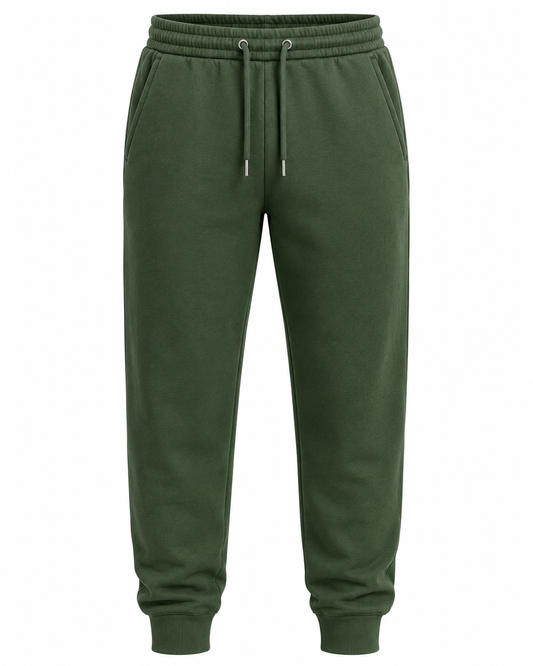 Premium Unisex Fleece Joggers – Forest Green